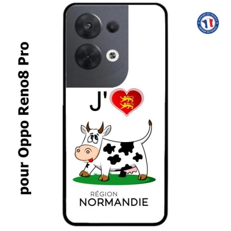 Coque pour Oppo Reno8 Pro J'aime la Normandie - vache normande