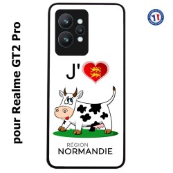 Coque pour Realme GT2 Pro J'aime la Normandie - vache normande