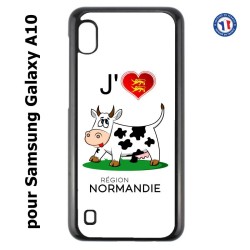 Coque pour Samsung Galaxy A10 J'aime la Normandie - vache normande