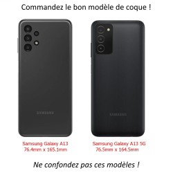 Coque pour Samsung Galaxy A13 - 5G et A04s J'aime la Normandie - vache normande - coque noire TPU souple