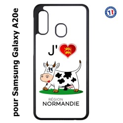 Coque pour Samsung Galaxy A20e J'aime la Normandie - vache normande