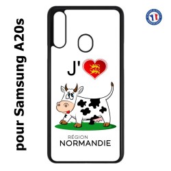 Coque pour Samsung Galaxy A20s J'aime la Normandie - vache normande