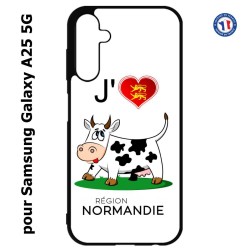 Coque pour Samsung A25 5G - J'aime la Normandie - vache normande