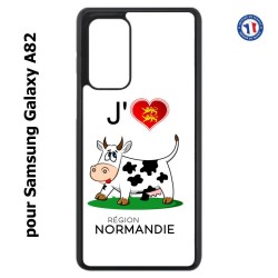 Coque pour Samsung Galaxy A82 J'aime la Normandie - vache normande