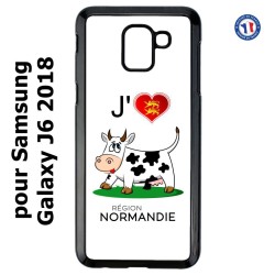 Coque pour Samsung Galaxy J6 2018 J'aime la Normandie - vache normande