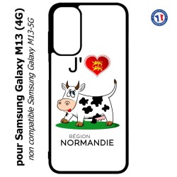 Coque pour Samsung Galaxy M13 (4G) J'aime la Normandie - vache normande