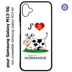 Coque pour Samsung Galaxy M13-5G J'aime la Normandie - vache normande