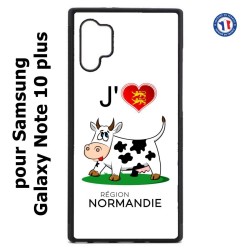 Coque pour Samsung Galaxy Note 10 Plus J'aime la Normandie - vache normande