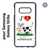 Coque pour Samsung Galaxy S10e J'aime la Normandie - vache normande