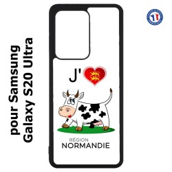 Coque pour Samsung Galaxy S20 Ultra / S11+ J'aime la Normandie - vache normande