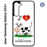 Coque pour Samsung Galaxy S23 PLUS - J'aime la Normandie - vache normande