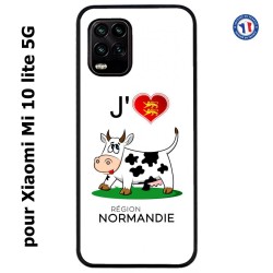 Coque pour Xiaomi Mi 10 lite 5G J'aime la Normandie - vache normande