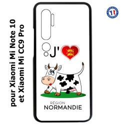 Coque pour Xiaomi Mi Note 10 J'aime la Normandie - vache normande