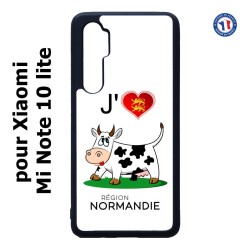 Coque pour Xiaomi Mi Note 10 lite J'aime la Normandie - vache normande