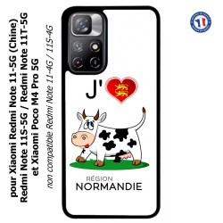 Coque pour Xiaomi Poco M4 Pro 5G J'aime la Normandie - vache normande