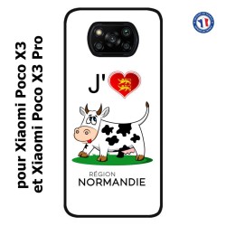 Coque pour Xiaomi Poco X3 & Poco X3 Pro J'aime la Normandie - vache normande