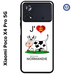 Coque pour Xiaomi Poco X4 Pro 5G J'aime la Normandie - vache normande