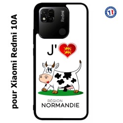 Coque pour Xiaomi Redmi 10A J'aime la Normandie - vache normande