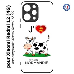 Coque pour Xiaomi Redmi 12 (4G) - J'aime la Normandie - vache normande