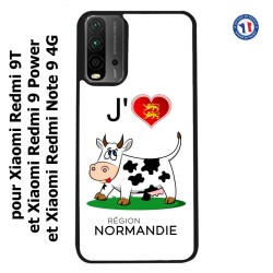 Coque pour Xiaomi Redmi 9 Power J'aime la Normandie - vache normande