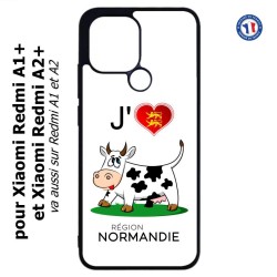 Coque pour Xiaomi Redmi A1+ et A2+ - J'aime la Normandie - vache normande