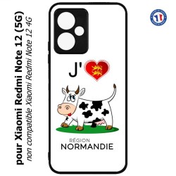 Coque pour Xiaomi Redmi Note 12 (5G) - J'aime la Normandie - vache normande