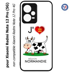 Coque pour Xiaomi Redmi Note 12 Pro (5G) - J'aime la Normandie - vache normande
