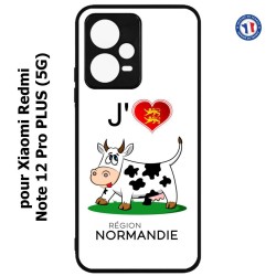 Coque pour Xiaomi Redmi Note 12 Pro PLUS (5G) - J'aime la Normandie - vache normande