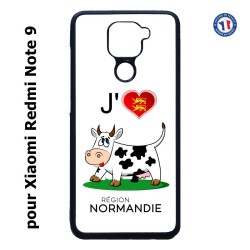 Coque pour Xiaomi Redmi Note 9 J'aime la Normandie - vache normande