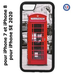 Coque pour iPhone 7/8 et iPhone SE 2020 Cabine téléphone Londres - Cabine rouge London