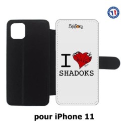 Etui cuir pour Iphone 11 Les Shadoks - I love Shadoks