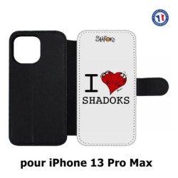 Etui cuir pour Iphone 13 PRO MAX Les Shadoks - I love Shadoks