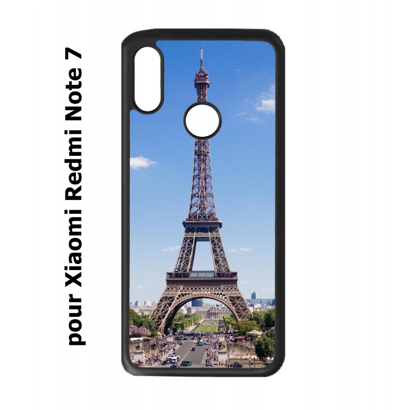 Coque noire pour Redmi Note 7 Tour Eiffel Paris France