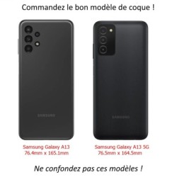 Coque pour Samsung Galaxy A13 4G et A13 4G LTE Les Shadoks - I love Shadoks - coque noire TPU souple