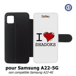 Etui cuir pour Samsung Galaxy A22 - 5G Les Shadoks - I love Shadoks