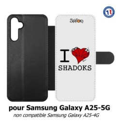 Etui cuir pour Samsung A25 5G - Les Shadoks - I love Shadoks