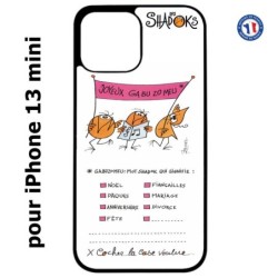 Coque pour iPhone 13 mini Les Shadoks - Joyeux Ga Zo Bu Meu