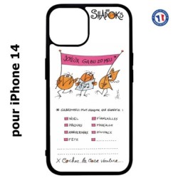 Coque pour iPhone 14 Les Shadoks - Joyeux Ga Zo Bu Meu