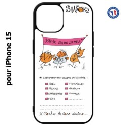 Coque pour iPhone 15 - Les Shadoks - Joyeux Ga Zo Bu Meu