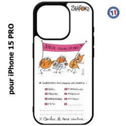 Coque pour iPhone 15 Pro - Les Shadoks - Joyeux Ga Zo Bu Meu