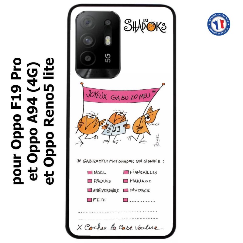 Coque pour Oppo A94 (4G) Les Shadoks - Joyeux Ga Zo Bu Meu