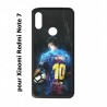 Coque noire pour Redmi Note 7 Lionel Messi FC Barcelone Foot