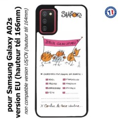 Coque pour Samsung Galaxy A02s version EU Les Shadoks - Joyeux Ga Zo Bu Meu