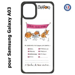 Coque pour Samsung Galaxy A03 Les Shadoks - Joyeux Ga Zo Bu Meu