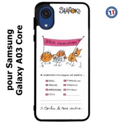 Coque pour Samsung Galaxy A03 Core Les Shadoks - Joyeux Ga Zo Bu Meu