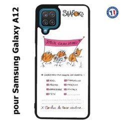 Coque pour Samsung Galaxy A12 Les Shadoks - Joyeux Ga Zo Bu Meu