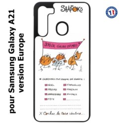 Coque pour Samsung Galaxy A21 Les Shadoks - Joyeux Ga Zo Bu Meu