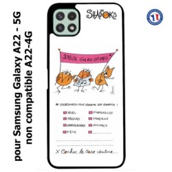 Coque pour Samsung Galaxy A22 - 5G Les Shadoks - Joyeux Ga Zo Bu Meu