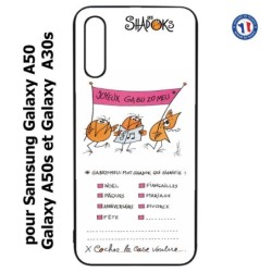 Coque pour Samsung Galaxy A50 A50S et A30S Les Shadoks - Joyeux Ga Zo Bu Meu