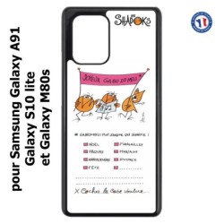 Coque pour Samsung Galaxy A91 Les Shadoks - Joyeux Ga Zo Bu Meu